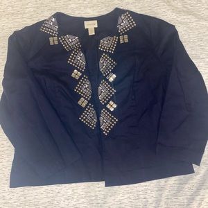 Women’s Chico’s jeweled blazer